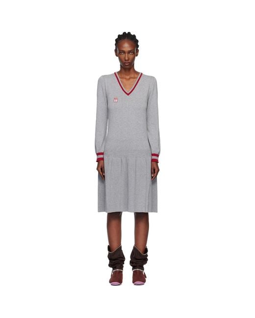 Kiko Kostadinov Black Vivian Jumper Midi Dress