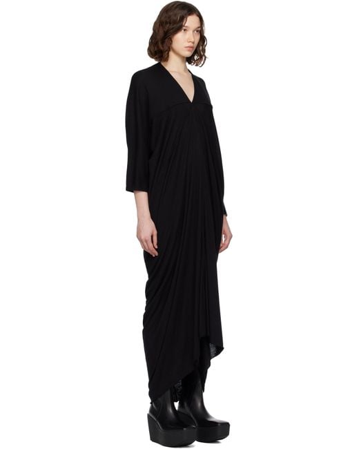 Rick Owens ブラック Concordians Kite マキシワンピース Black