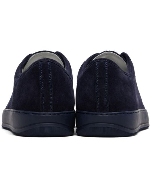 Lanvin Black Dbb1 Leather & Suede Sneakers for men
