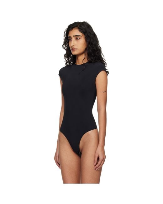 Agolde Black Agata Bodysuit