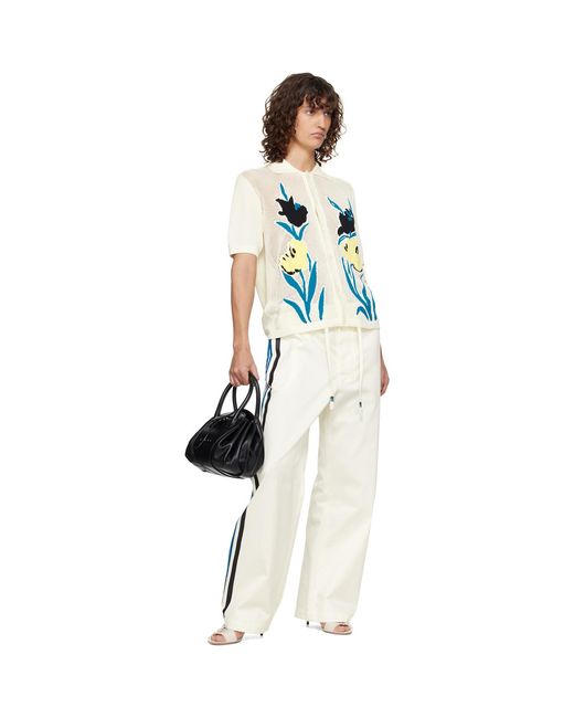 Marni Multicolor Polo-Collar & Flowers Shirt