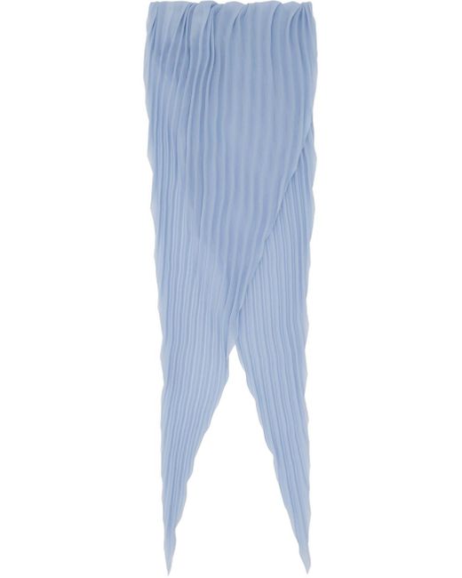 Foulard losangique bleu à plis AMI pour homme en coloris Blue