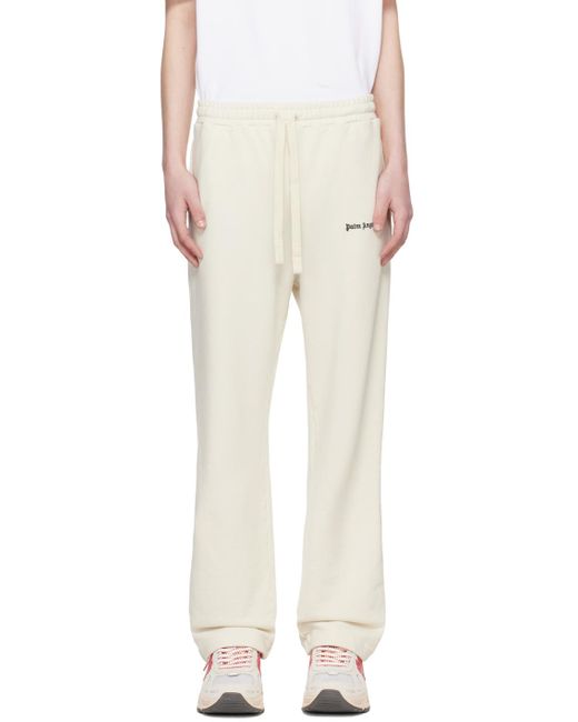 Palm Angels Natural Off-white Slim Sweatpants for men