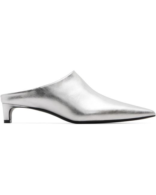 Jil Sander Black Mule Heels