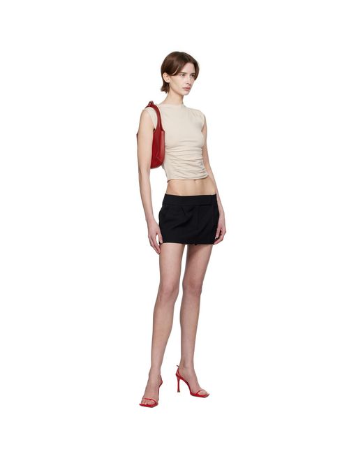 Alexander Wang Black Tailored Mini Skort