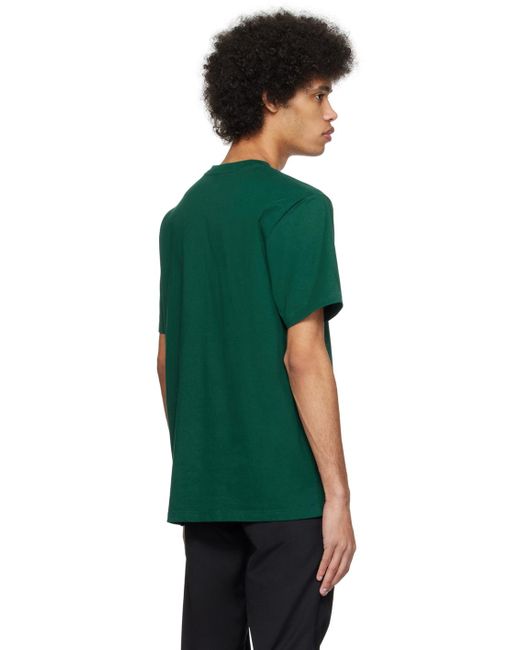T-shirt de style collégial vert à logo script Carhartt pour homme en coloris Green