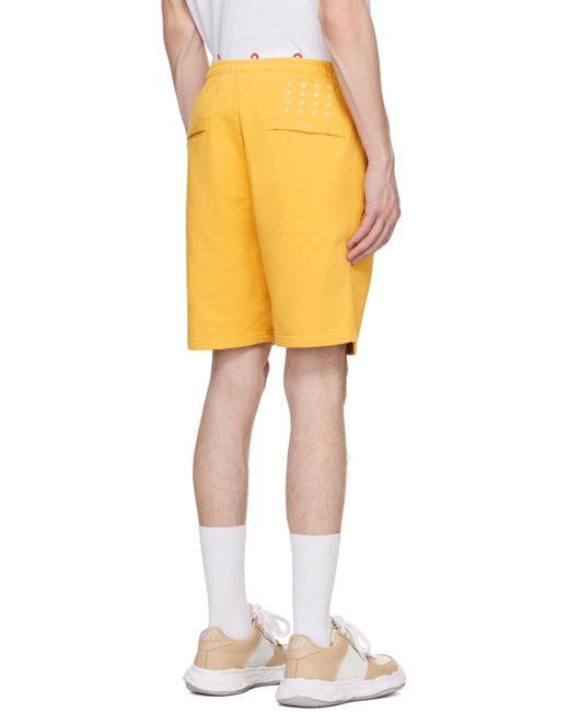 Ksubi Yellow 4x4 Trak Shorts for men