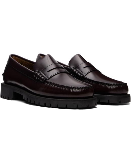 Sebago Black Dan Lug Loafers for men