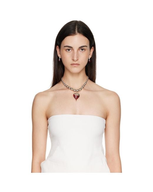 OTTOLINGER Metallic Dipped Otto Heart Necklace