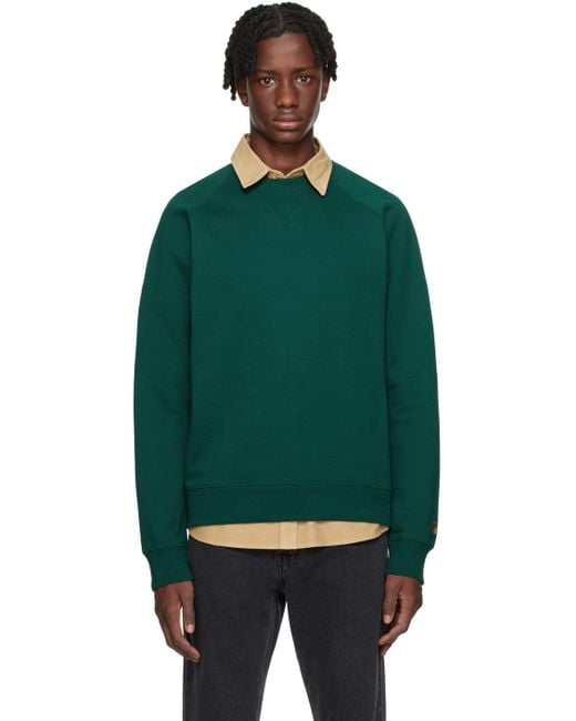 Carhartt Green Chase Sweatshirt for men