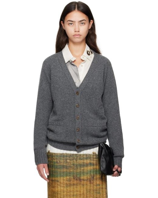 Bless Gray Pearlpad Cardigan