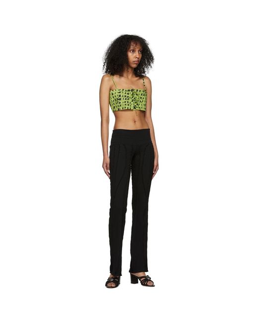 Helenamanzano Black Green Isleta Camisole
