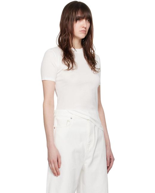 T-shirt avalyn blanc Loulou Studio en coloris White
