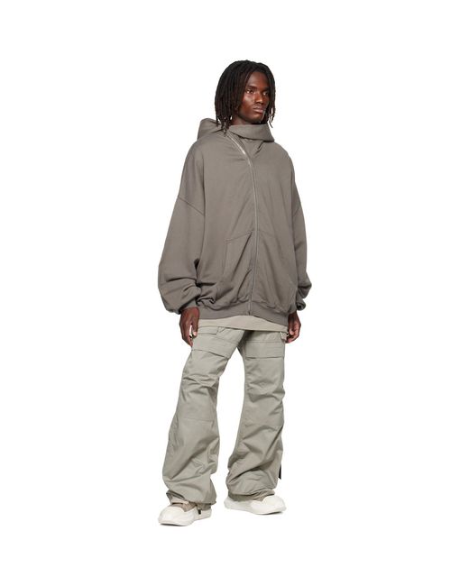 Rick Owens Brown Tower Mountain Hun Hoodie for men