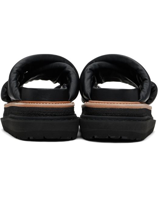 メンズ Sacai ブラック Multiple Sole サンダル Black