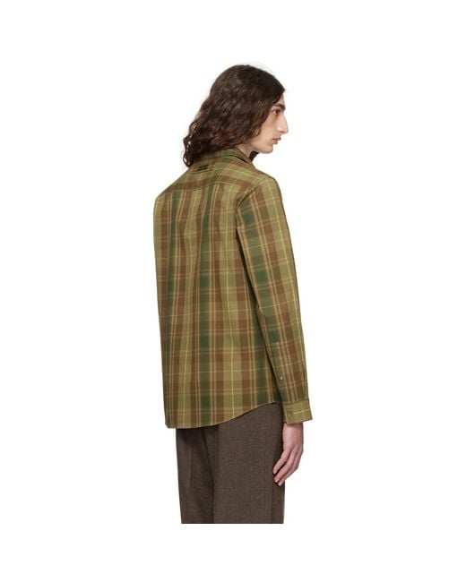 HUGO Green Check Shirt for men