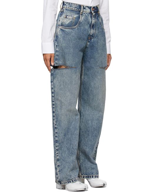 Thigh split jeans Clearance