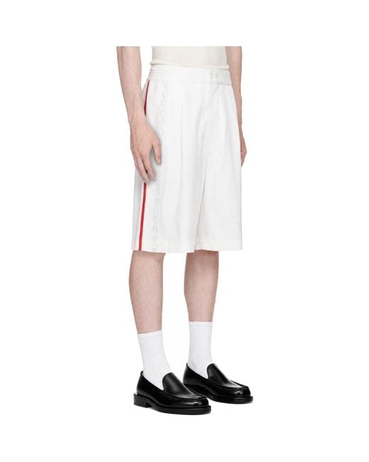 Jacquemus White 'Le Pyjama' Shorts for men