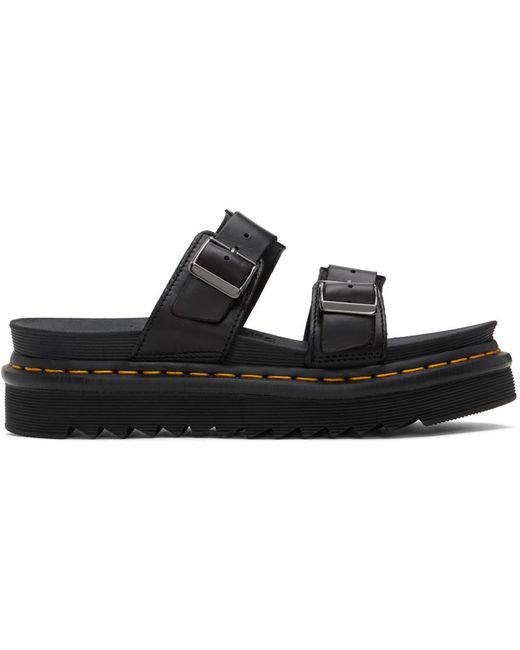 Dr. Martens Black Myles Brando Sandals for men