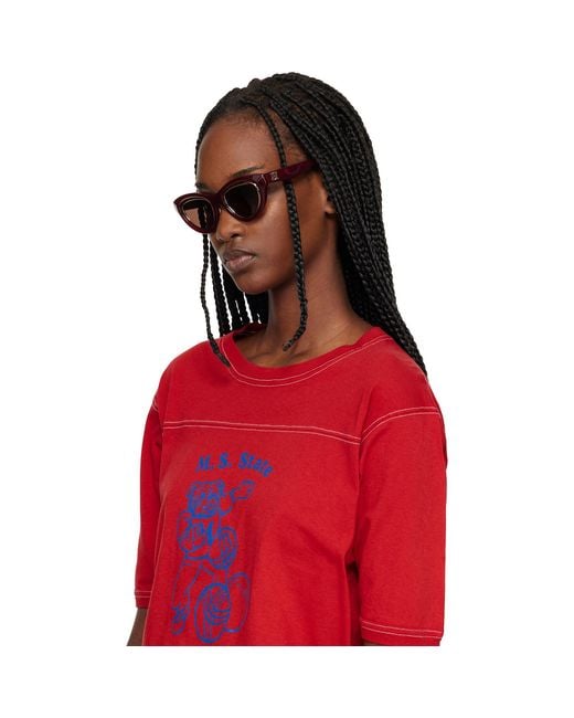 Loewe Black Mini Anagram Cateye Sunglasses