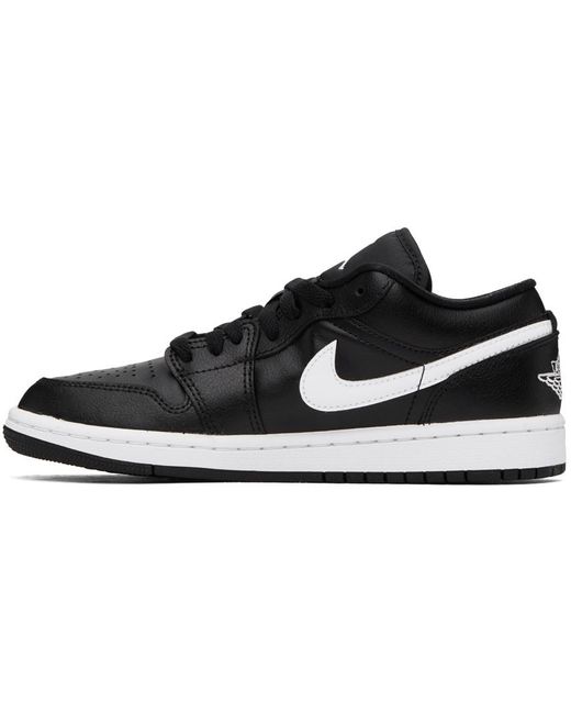 Nike Black & White Air Jordan 1 Low Sneakers