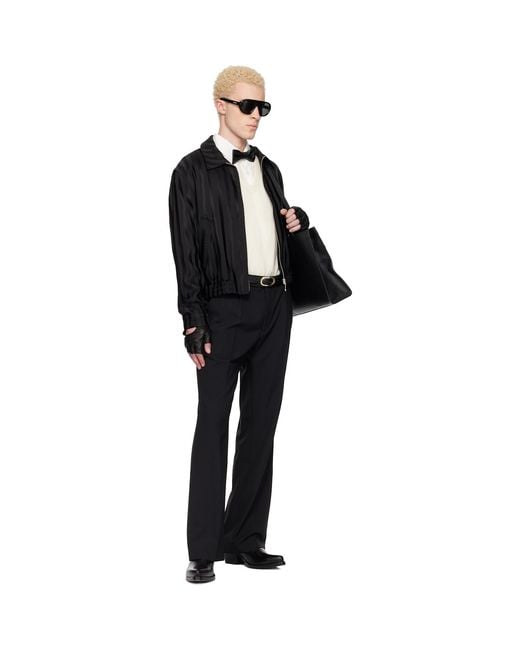 Ernest W. Baker Black Harrington Jacket for men