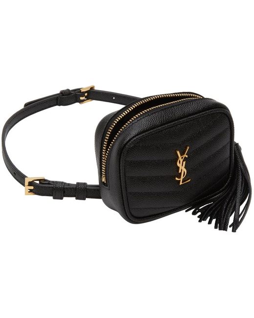 Saint Laurent Leather Baby Lou Belt Bag In Black Lyst Saint Laurent Leather Baby Lou Belt Bag In Black Lyst