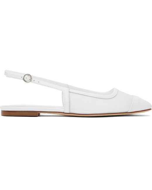 Ballerines Geraldine Blanches En Filet À Bout Renforcé Aeyde en coloris Black