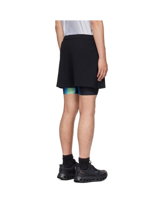 On Shoes Black Pace Shorts for men