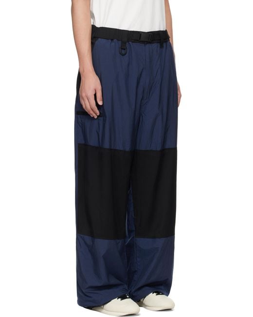 Y-3 Blue Nylon Trousers for men