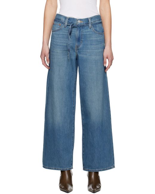 Levi's ブルー Xl Baggy Straight Linen+ ジーンズ Blue