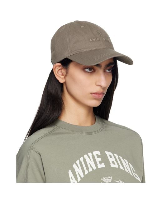 Anine Bing Gray Jeremy Baseball Cap