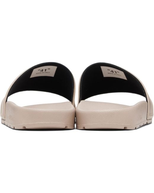 Off-White c/o Virgil Abloh Black Bookish Slides for men
