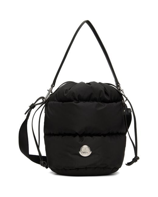 Moncler Black Caradoc Water-Repellent Bucket Bag