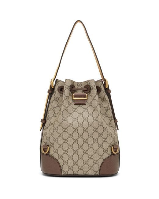 バックパック・リュック GUCCI Neo Vintage GG Supreme Backpack Beige 473875K9RHT8856 Gucci Neo Vintage GG Supreme Backpack in Natural | Lyst