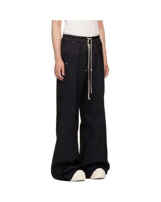 Rick Owens Black Tower Wide Bela Trousers for men