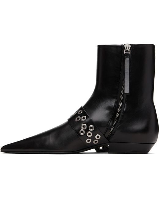 Jil Sander Black Ankle Boots