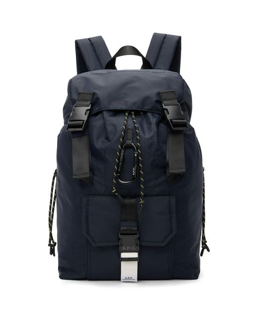 A.P.C. Black Trek Backpack for men