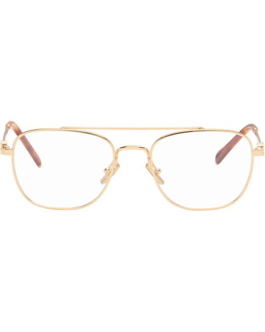 Miu Miu Brown Top Bar Metal Glasses