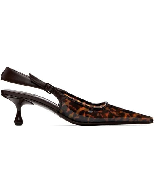 Jimmy Choo Brown Amel 50 Tortoiseshell Heels