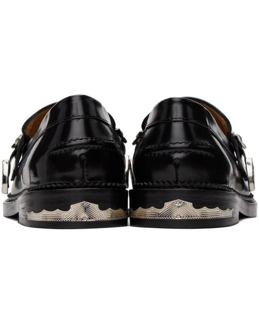 Toga Black Metal Loafers