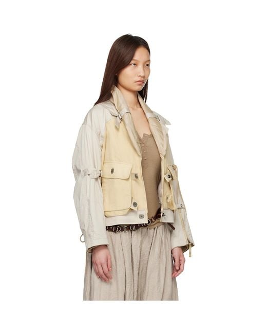 Isabel Marant Natural Julissa Cotton Bomber Jacket