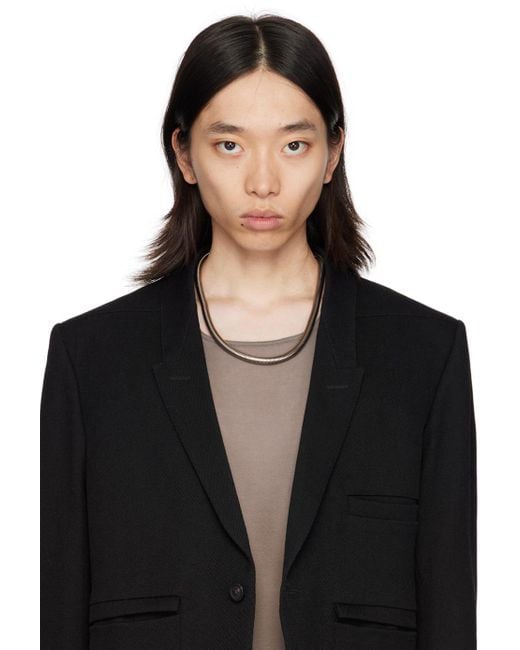 Rick owens スネークチェーンネックレス