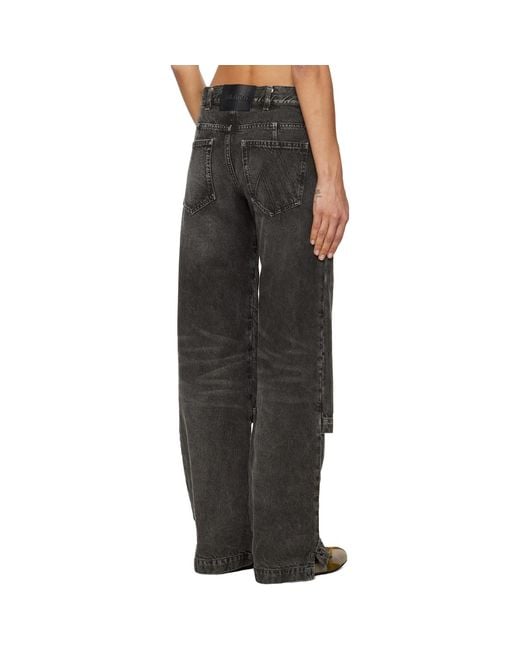 The Attico Black Long Jeans