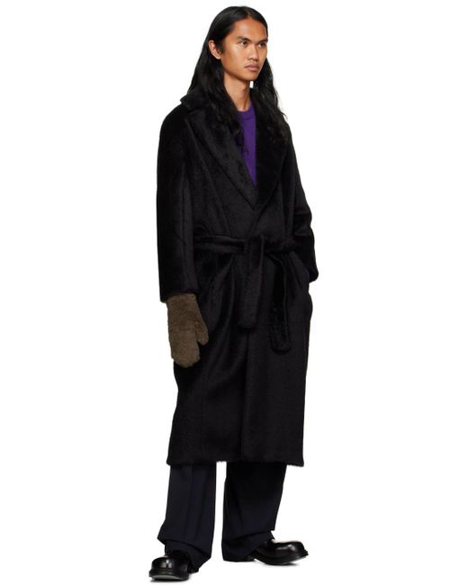Max Mara Black Oversized Coat for Men | Lyst UK
