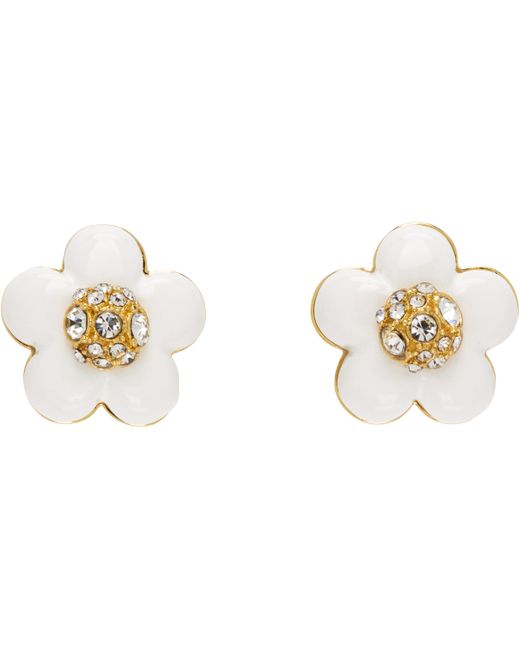 Marc Jacobs Black 'the Daisy Stud' Earrings