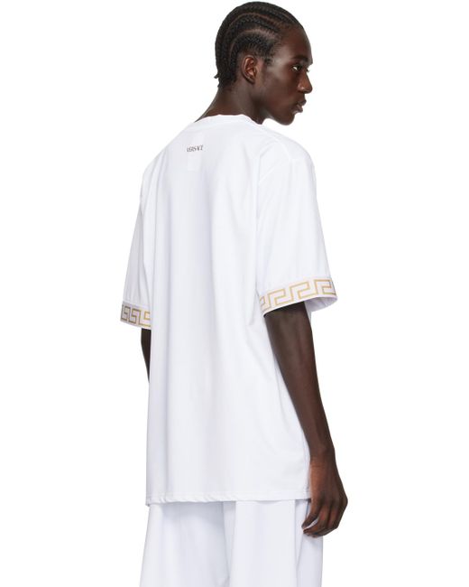 メンズ Versace ホワイト トレゾール ドゥ ラ メール Tシャツ White