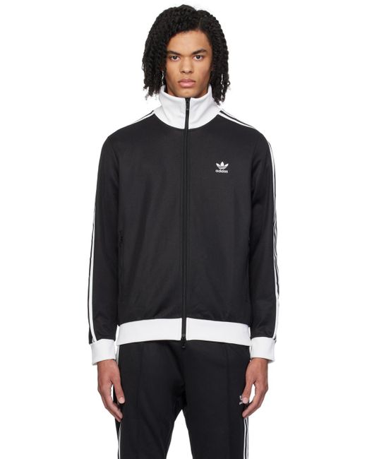 メンズ Adidas Originals &ホワイト Beckenbauer トラックジャケット Black