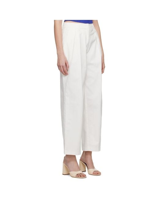 Staud Black Off-white Luisa Trousers
