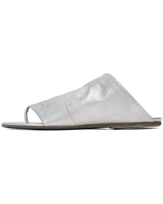Marsèll White Silver Arsella Sandals for men